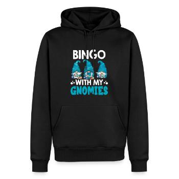 Bingo Mit Meinen Gnomies Lustiges Bingo - Männer Premium Bio Hoodie - Schwarz - Vorne - Nico (187cm)