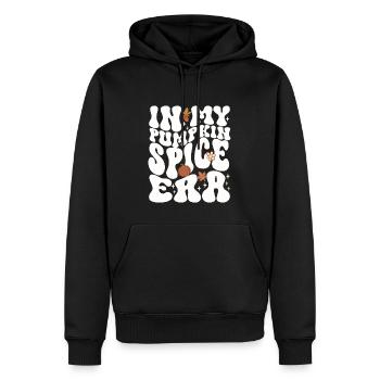 Groovy à l’époque de mes épices à la citrouille - Sweat à capuche Premium bio Homme - noir - Devant - Nico (187cm)