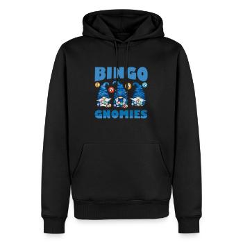Bingo Gnomies Women Men Funny Bingo - Männer Premium Bio Hoodie - Schwarz - Vorne - Nico (187cm)