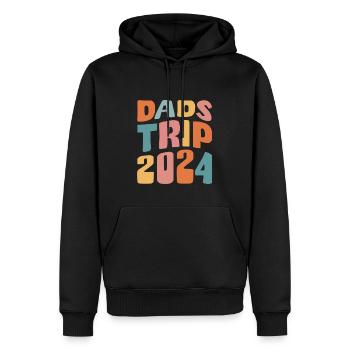 Dads Trip 2024 - Männer Premium Bio Hoodie - Schwarz - Vorne - Nico (187cm)
