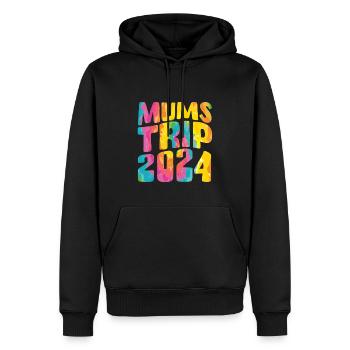 Mums Trip 2024 - Männer Premium Bio Hoodie - Schwarz - Vorne - Nico (187cm)