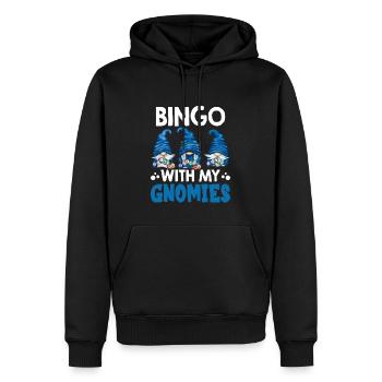 Bingo Mit Meinen Gnomies Lustiges Bingo - Männer Premium Bio Hoodie - Schwarz - Vorne - Nico (187cm)
