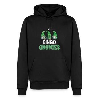 Bingo Gnomies Women Men Funny Bingo - Männer Premium Bio Hoodie - Schwarz - Vorne - Nico (187cm)