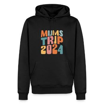 Mums Trip 2024 - Männer Premium Bio Hoodie - Schwarz - Vorne - Nico (187cm)