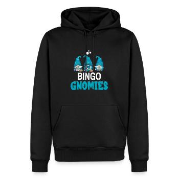 Bingo Gnomies Women Men Funny Bingo - Männer Premium Bio Hoodie - Schwarz - Vorne - Nico (187cm)
