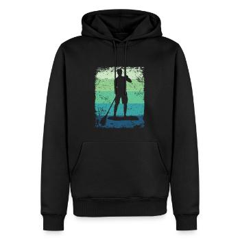 Stand Up Paddling Stand Up Board Sup - Männer Premium Bio Hoodie - Schwarz - Vorne - Nico (187cm)