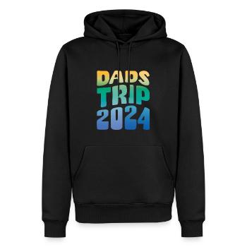Dads Trip 2024 - Männer Premium Bio Hoodie - Schwarz - Vorne - Nico (187cm)
