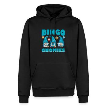 Bingo Gnomies Women Men Funny Bingo - Männer Premium Bio Hoodie - Schwarz - Vorne - Nico (187cm)