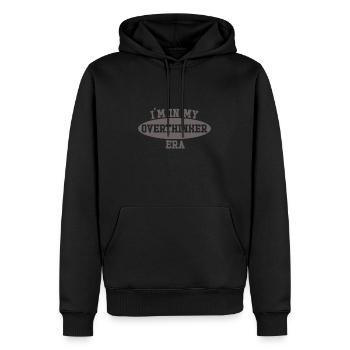 In My Overthinker Era Overthink - Men’s Premium Organic Hoodie - black - Front - Nico (187cm)
