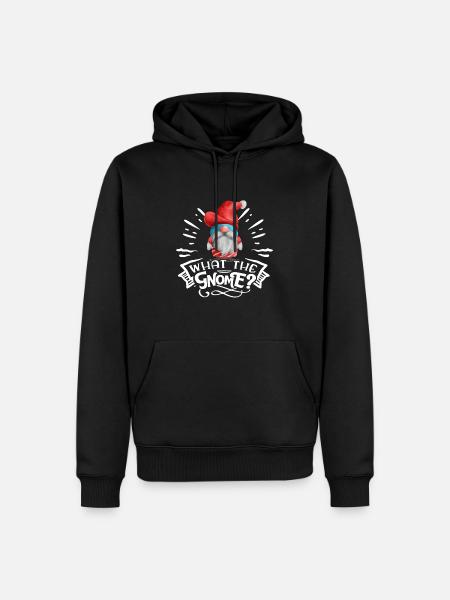 What The Gnome Christmas Gnome - Men’s Premium Organic Hoodie - black