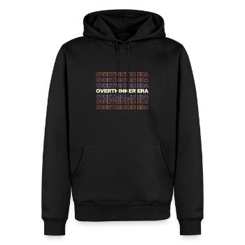 In My Overthinker Era Overthink - Men’s Premium Organic Hoodie - black - Front - Nico (187cm)