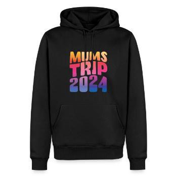 Mums Trip 2024 - Männer Premium Bio Hoodie - Schwarz - Vorne - Nico (187cm)