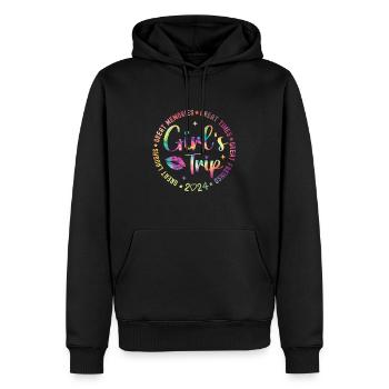 Great Laughs Girls Trip 2024 - Men’s Premium Organic Hoodie - black - Front - Nico (187cm)