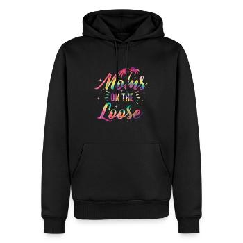 Mamans Sur Le Voyage Des Copines En Liberté - Sweat à capuche Premium bio Homme - noir - Devant - Nico (187cm)