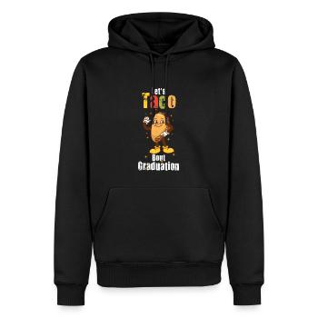 Cérémonie de remise des diplômes Let’s Taco Bout - Sweat à capuche Premium bio Homme - noir - Devant - Nico (187cm)