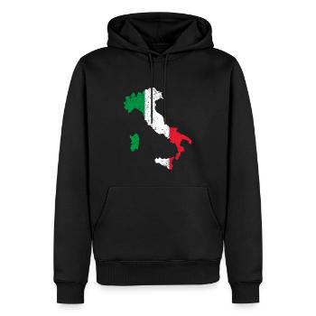 Italien Geschenk für stolze Italiener - Männer Premium Bio Hoodie - Schwarz - Vorne - Nico (187cm)