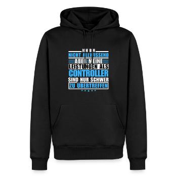 Unmatched performance as a controller - Men’s Premium Organic Hoodie - black - Front - Nico (187cm)