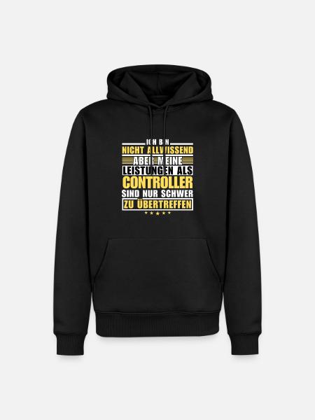 Unübertroffene Leistung als Controller - Männer Premium Bio Hoodie - Schwarz