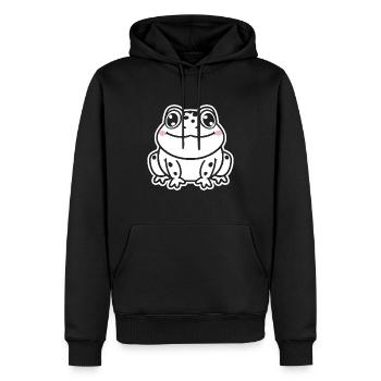 toad - Men’s Premium Organic Hoodie - black - Front - Nico (187cm)
