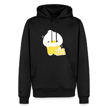 Sleepy Duck - Men’s Premium Organic Hoodie - black - Front - Nico (187cm)