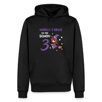 3. Geburtstag Hexerei Zauberei Hexe - Männer Premium Bio Hoodie - Schwarz - Vorne - Nico (187cm)