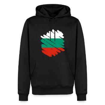 Bulgarien Flagge Bulgarische Fahne Goldstrand - Männer Premium Bio Hoodie - Schwarz - Vorne - Nico (187cm)