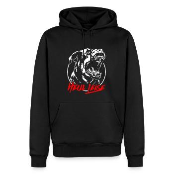 ROTTWEILER heul leise Hundespruch IGP Wilsigns - Männer Premium Bio Hoodie - Schwarz - Vorne - Nico (187cm)