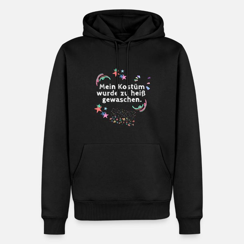 costume, carnaval, pas de costume, confettis - Sweat à capuche Premium bio Homme - noir