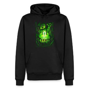 Ghostbusters Ecto Gang - Men’s Premium Organic Hoodie - black - Front - Nico (187cm)