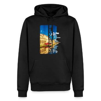 Florenz Italien Stadt Skyline Schrift Urlaub Liebe - Männer Premium Bio Hoodie - Schwarz - Vorne - Nico (187cm)