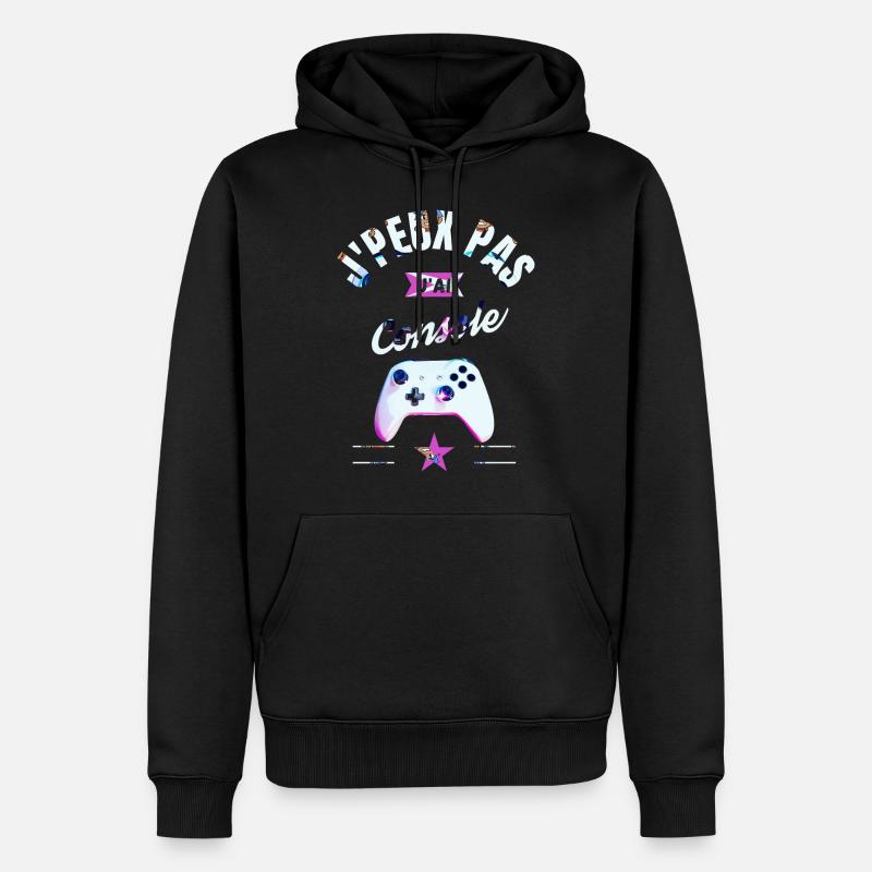 Teeshirt J'Peux Pas J'Ai Console - Sweat à capuche Premium bio Homme - noir