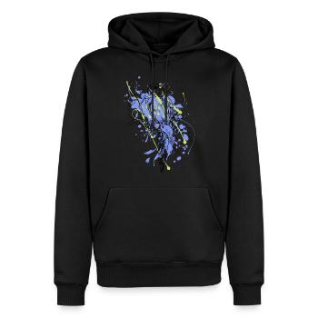 Gefärbter Papagei - Männer Premium Bio Hoodie - Schwarz - Vorne - Nico (187cm)