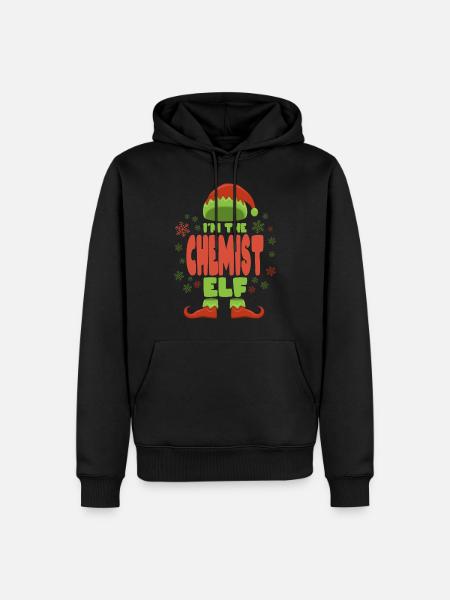 Chemist Christmas Elf - Men’s Premium Organic Hoodie - black