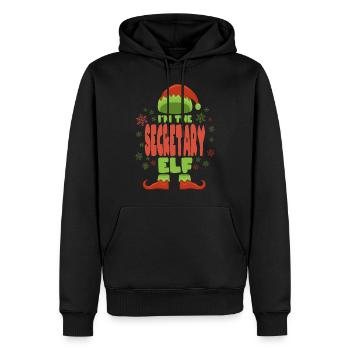 Sekretärin Weihnachtself - Männer Premium Bio Hoodie - Schwarz - Vorne - Nico (187cm)