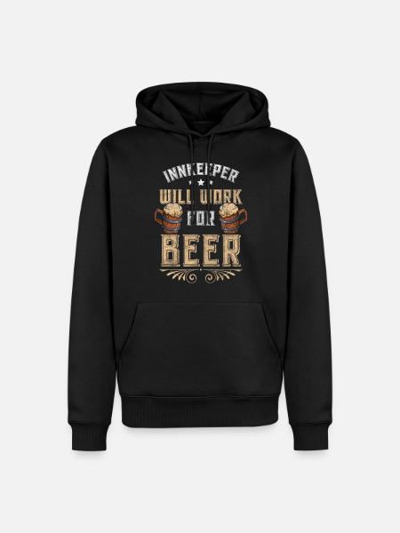 Gaststätte Beruf Shots Saufen - Männer Premium Bio Hoodie - Schwarz