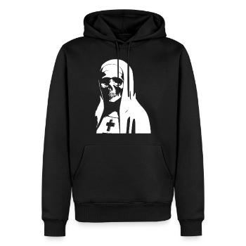 Furchtlose und mysteriöse übernatürliche Nonne T-Shirts - Männer Premium Bio Hoodie - Schwarz - Vorne - Nico (187cm)