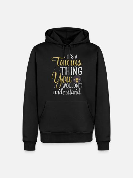 Stier Erde Symbol - Männer Premium Bio Hoodie - Schwarz