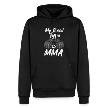 MMA Arts martiaux mixtes Drôle de dicton - Sweat à capuche Premium bio Homme - noir - Devant - Nico (187cm)