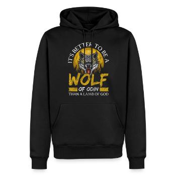 Wikinger Götter Symbole - Männer Premium Bio Hoodie - Schwarz - Vorne - Nico (187cm)