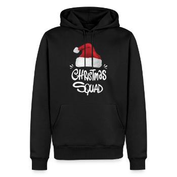 Weihnachts-Truppe - Männer Premium Bio Hoodie - Schwarz - Vorne - Nico (187cm)