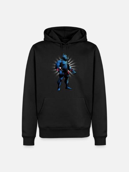 Bodybuilding - Männer Premium Bio Hoodie - Schwarz