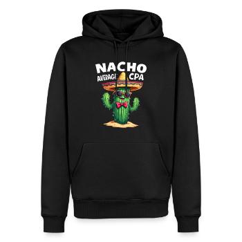 Nicht nur ein gewöhnlicher Steuerberater, Kaktus - Männer Premium Bio Hoodie - Schwarz - Vorne - Nico (187cm)