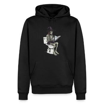 Halloween Poo witch - Männer Premium Bio Hoodie - Schwarz - Vorne - Nico (187cm)