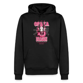 Osaka Dragon - Männer Premium Bio Hoodie - Schwarz - Vorne - Nico (187cm)