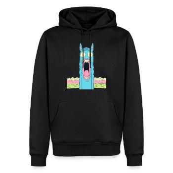 Cry Horse - Männer Premium Bio Hoodie - Schwarz - Vorne - Nico (187cm)