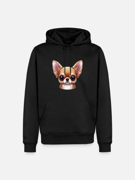 Chihuahua Elegance - Men’s Premium Organic Hoodie - black