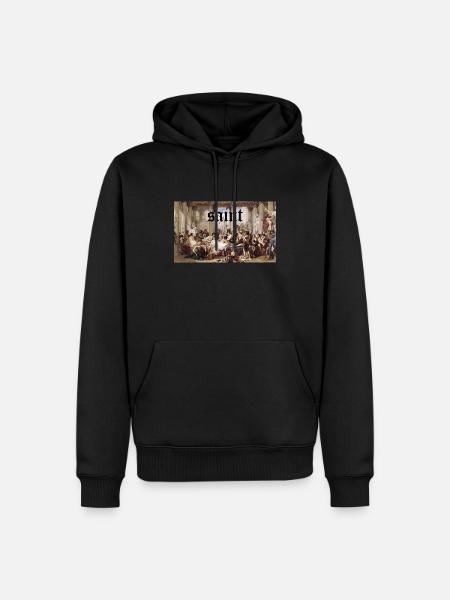 Heilige - Männer Premium Bio Hoodie - Schwarz