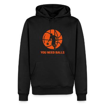 basketballspieler slamdunk basketball rebound - Männer Premium Bio Hoodie - Schwarz - Vorne - Nico (187cm)