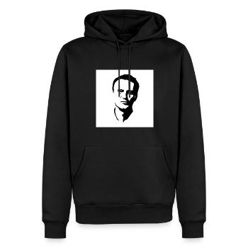 alexej nawalny - Sweat à capuche Premium bio Homme - noir - Devant - Nico (187cm)