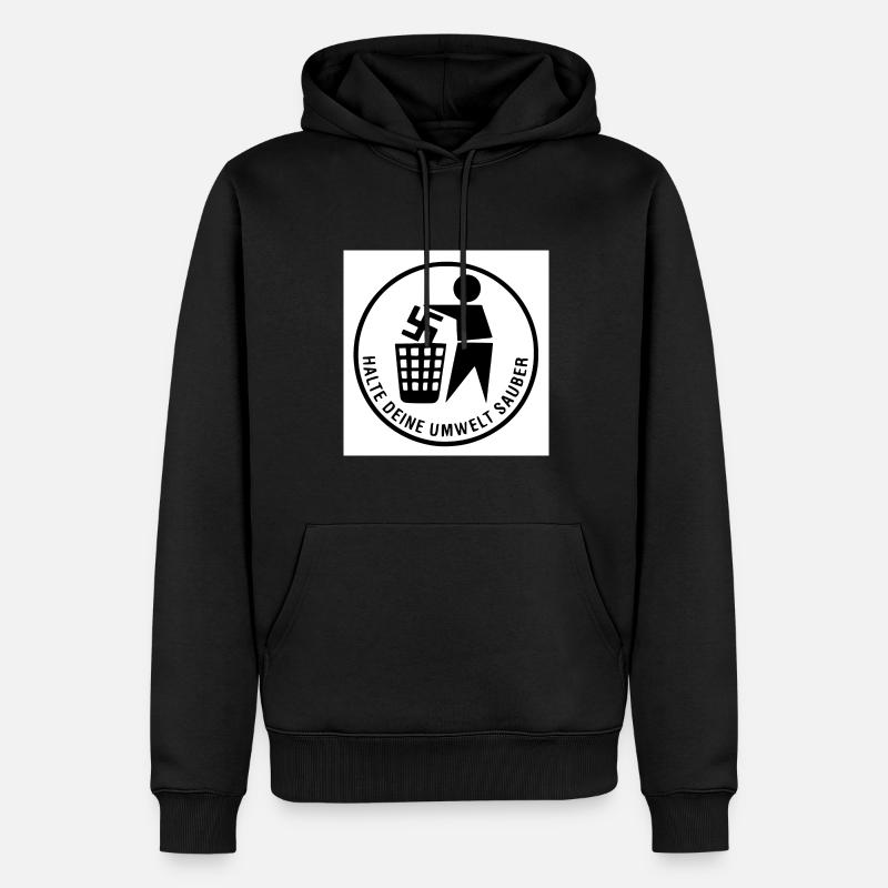 Gardez votre environnement propre - Sweat à capuche Premium bio Homme - noir